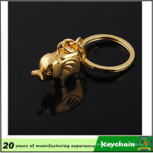 2016 New Product Gold Color Elephant Shape Keychain